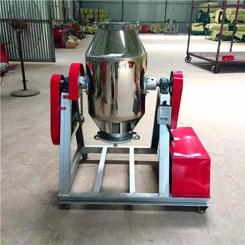 

High-Efficiency Multifunctional Stainless Steel Automatic Drum Mixer, Durable Rotary Mixer, Waist-Type Drum Mixer