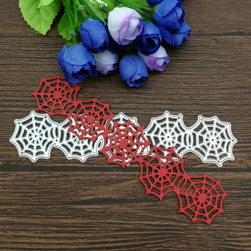 Pająk na Halloween strony internetowej z krajką z koronki krawędzi metalu matryce do cięcia DIY Die szablon do wycinania dekoracyjne Scrapbooking,