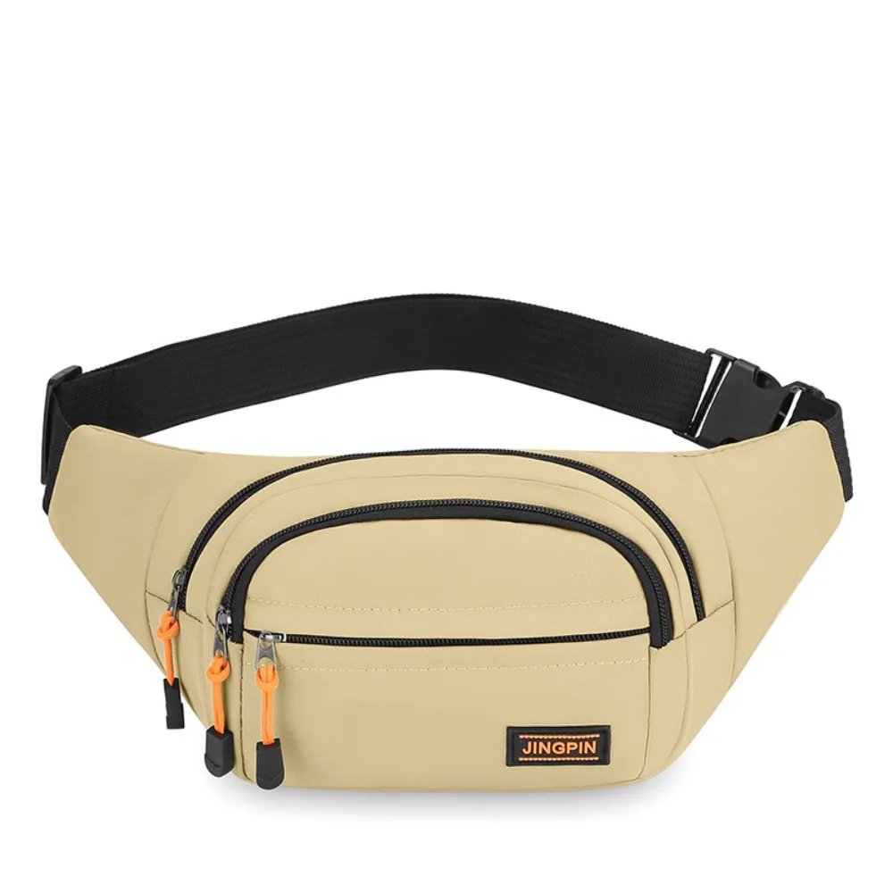 Fashion Nylon Men Chest Bag Large Capacity Waterproof Outdoor Waist Bag Durable Adjustable Strap Sports Walking Bag Riding