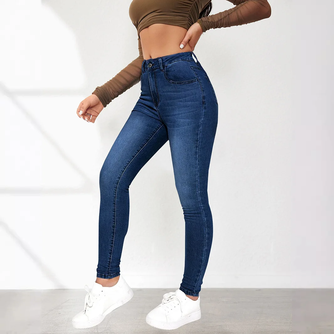 

Mom Jeans Women Denim Pant Long Pants Sheath Slim Fit High Waist Straight Trousers Y2k Streetwear Elegant Bodycon Sexy Work