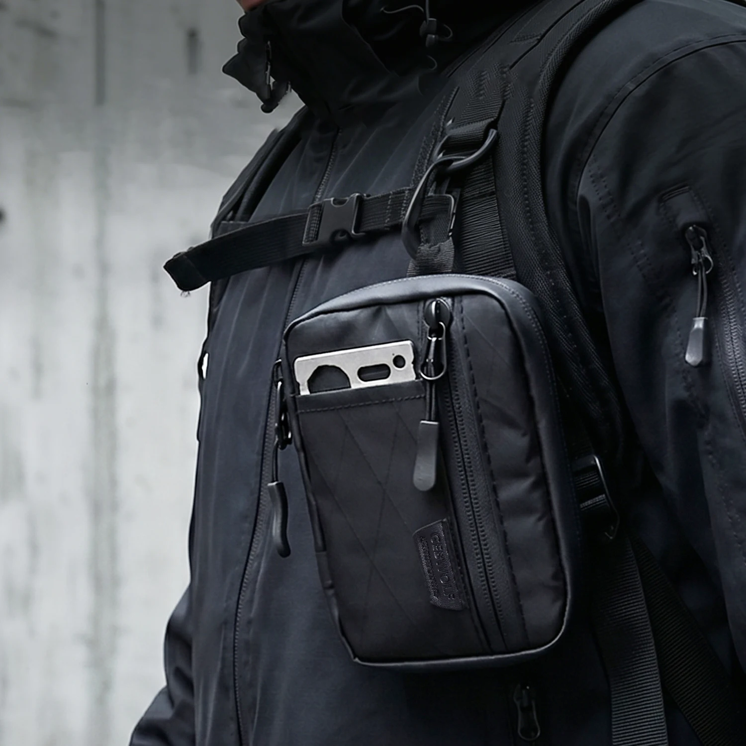 Outdoor X-PAC Multi-Functional EDC Wallet Key Pouch Earphone Case Coin Purse Portable Card Holder Bag EDC Pouch Organizer