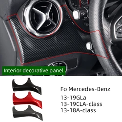 Instrument samochodowy Panel dekoracyjny Panel teksturowany z włókna węglowego Wylot powietrza dla Mercedes-Benz 2013-2019gla/cla-class 2013-18A