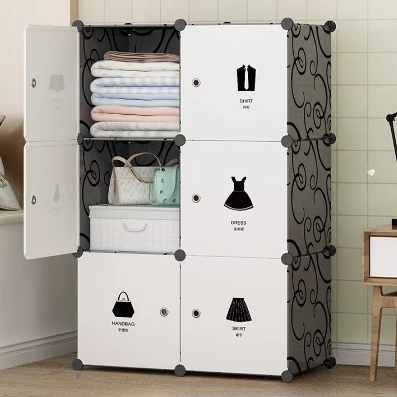 Home Furniture Wardrobe System Minimalist Storage Muebles Bedroom Cube Closet Organizer Partitions Plastic Partitions Organizer