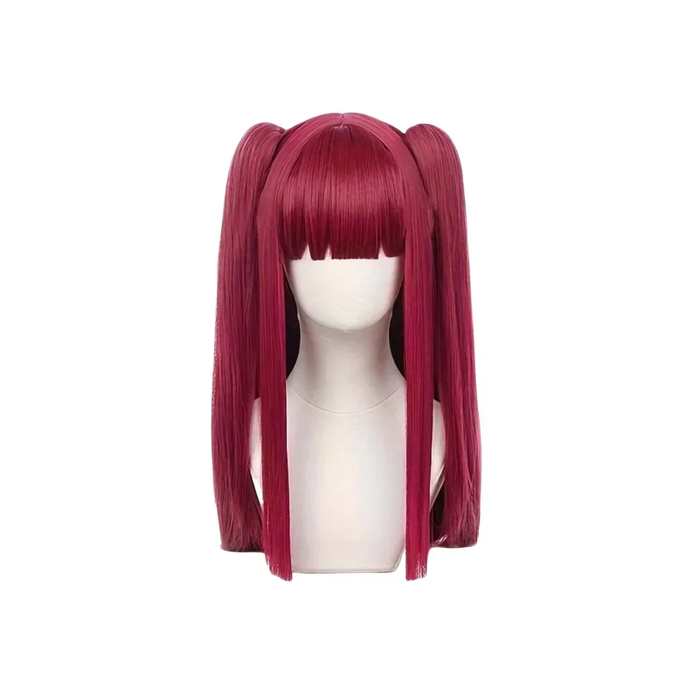 

Anime Synthetic Hair My Dress Up Darling Kitagawa Marin Cosplay Wigs Red Double Ponytail Style Props