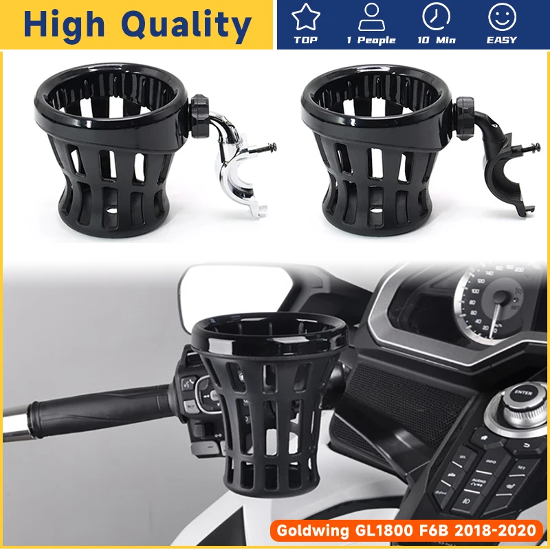 

Drinking Holder Cup For Honda GL1800 Goldwing 1800 2018 bottle cup holder ABS & aluminum Motorcycle Passenger Drink Cup Holder