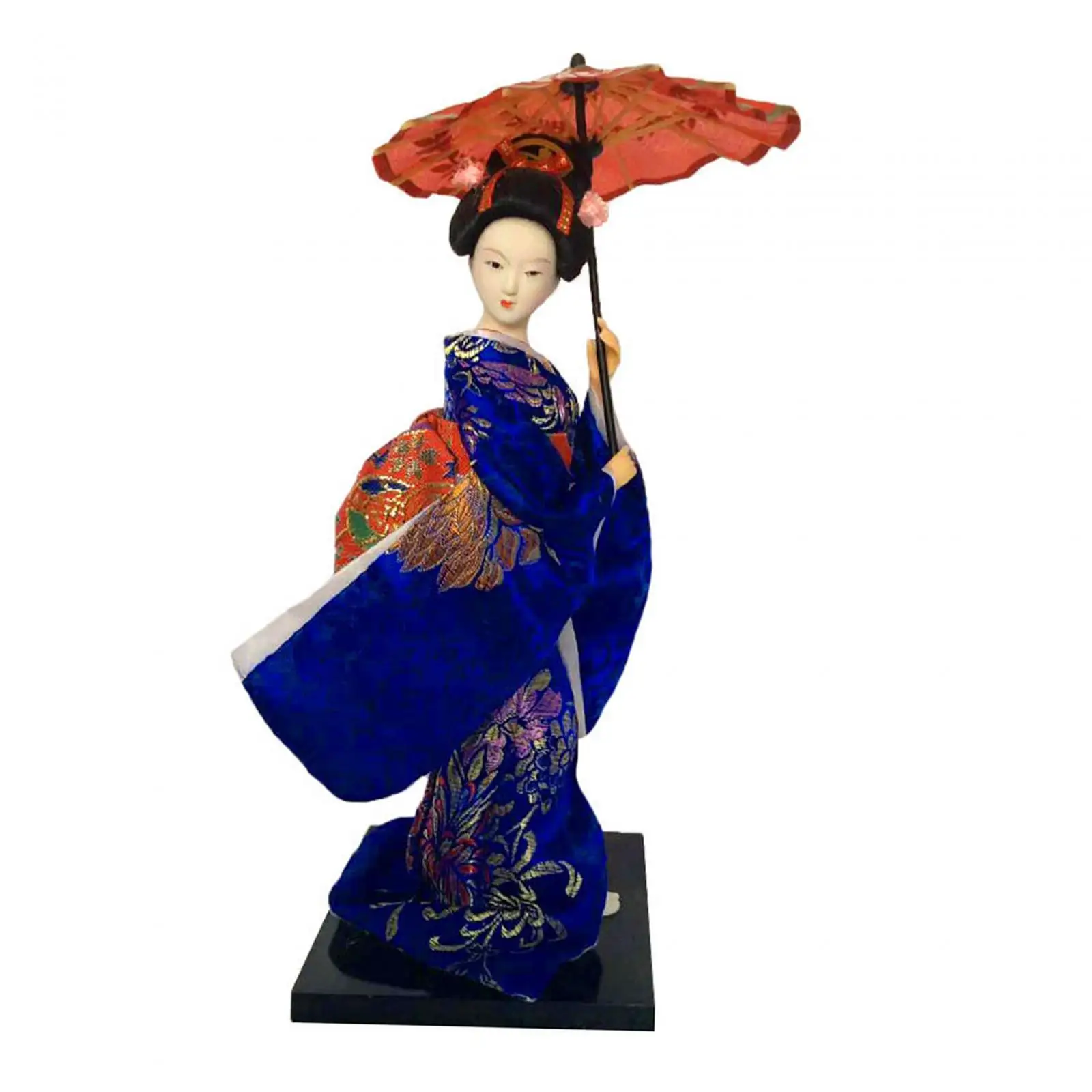 Ethnic Japanese Geisha Dolls Miniature Figurines Traditional Vintage Style Lady Statuette for Home Shelf Table Decor Kids Gift