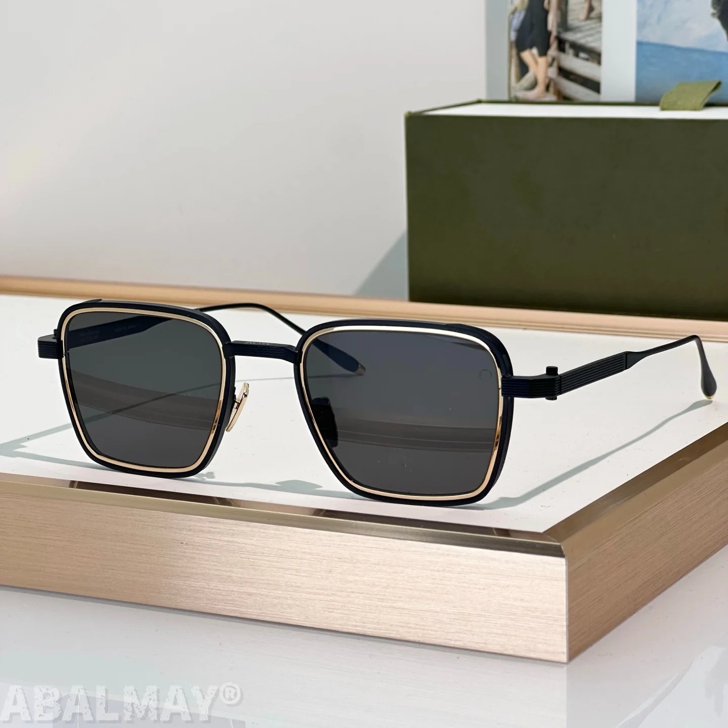 

AKO Giano AKS529 50-20-145 Top Quality Sunglasses for Men and Women Classic Punk Luxury Acetate Titanium Designer Sunglasses