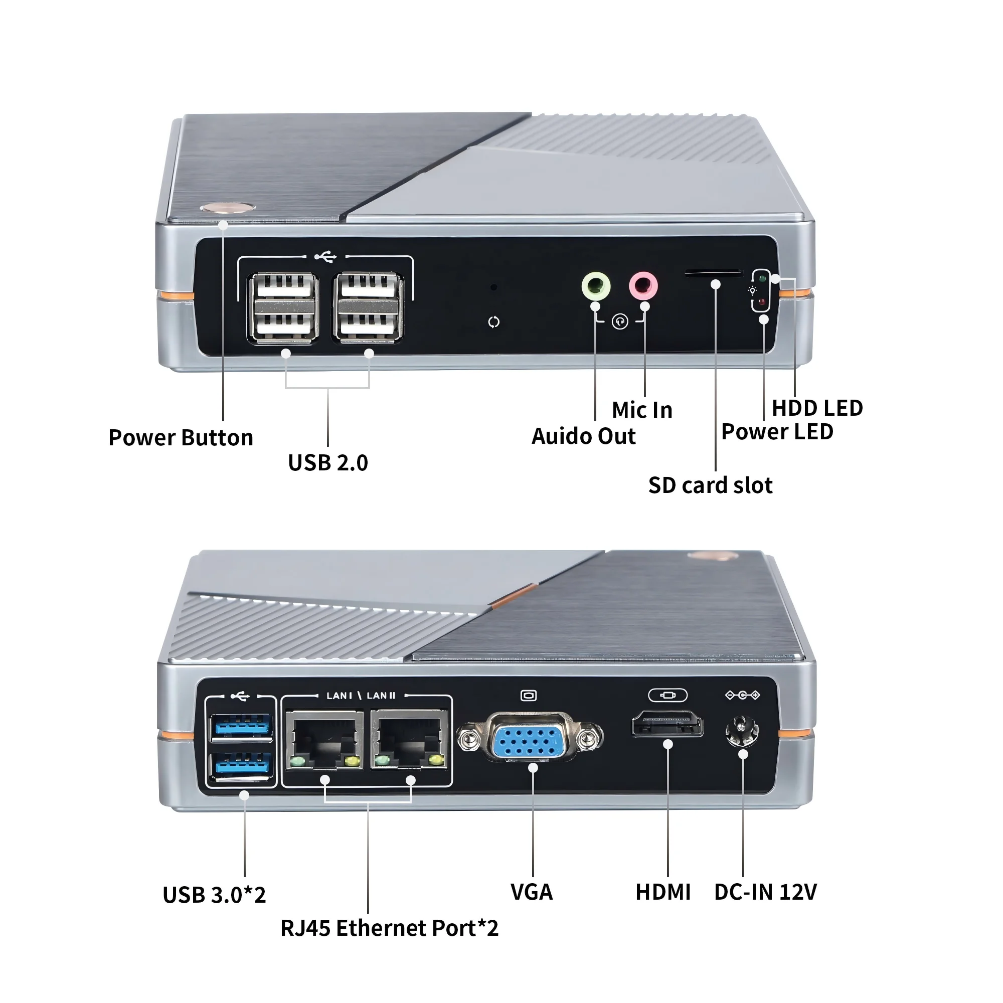 R2 Plus Quad-core RK3568 Zero Client 2G RAM 16G Flash Arm 1080p Thin Client Cloud Terminal Virtual Computer Protocol HVDP/RDP8.1