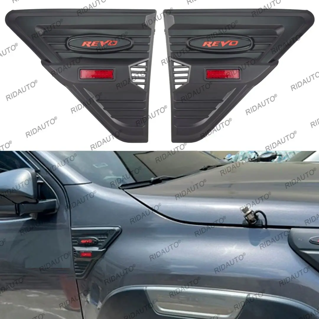 

Боковая Крышка вентиляционного отверстия JDM, украшение для автомобильной боковой ветровой фары, подходит для Toyota Hilux Revo, аксессуары 2020 -2023