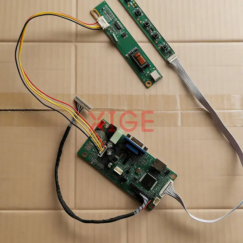 

Для LTN121X1 LTN121XA LTN121XJ LTN121XU плата контроллера привода ЖК-экрана DIY Kit VGA + HDMI 20 контактов LVDS 1-CCFL 1024x768 1024*768