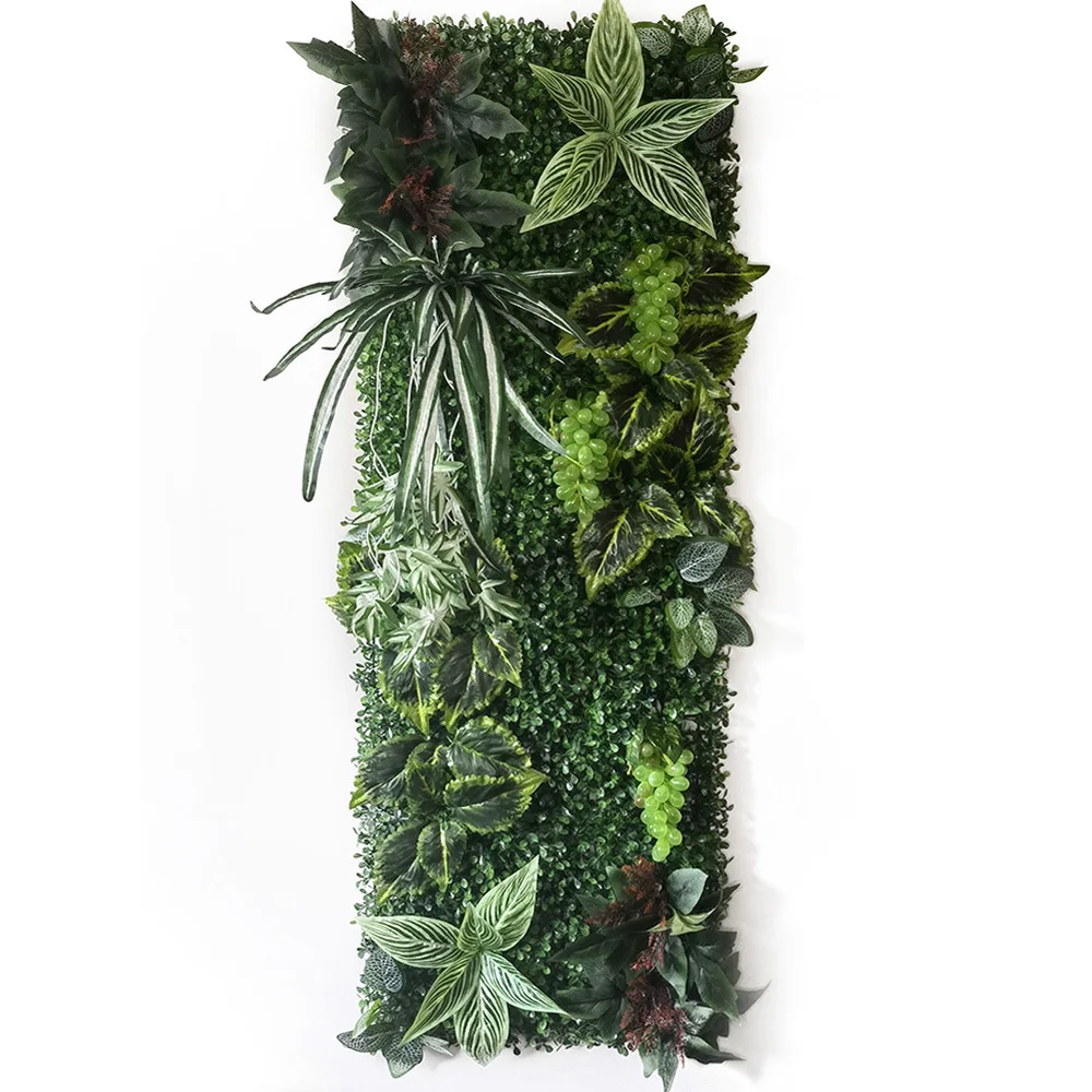 NEW 40CM * 120CM Artificial Green Plant Wall Panel Wedding Party Hotel Garden Home Decoration