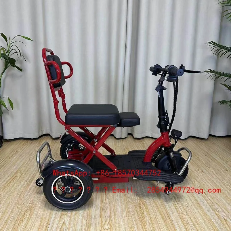 New Folding Electric Tricycle with Baby Household Small and Lightweight Spot Fast Delivery