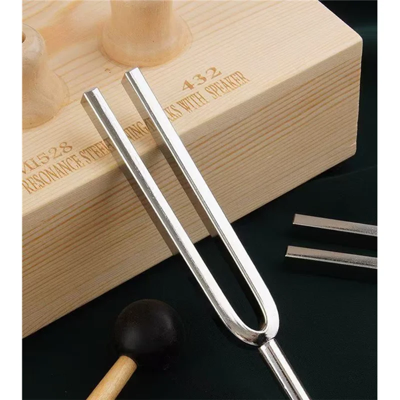ABUE-Tuning Forks For Schumann Resonance- 432Hz 528Hz Weighted Diapason Tuning Fork Percussion Instruments