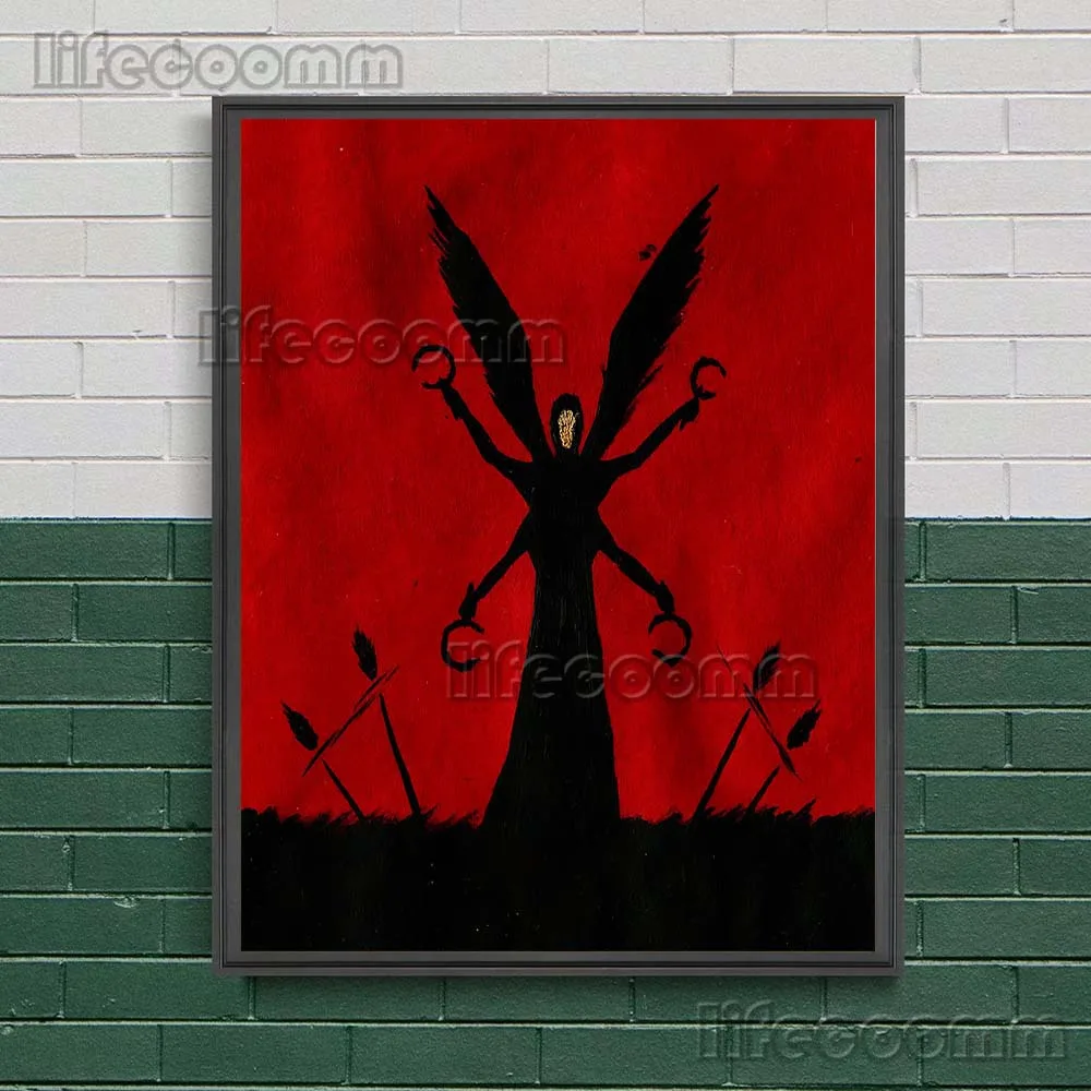 Lord Of The Undead In Hell Vintage Wall Art Canvas Painting The Undead Lost On The Fork In The Road Art Wicca Poster Print Decor