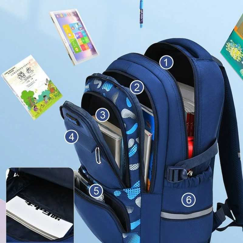 NARUTO Uzumaki Naruto Uchiha Sasuke Anime Merchandise Backpack Student Large Capacity Lightweight Spine-Protecting School Bag view 6
