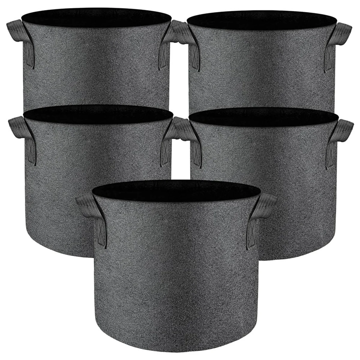 5 Pcs Grow Bags 5 Gallon Plant Grow Bags Multi-Purpose Nonwoven Fabric Pots with Handles,Outdoor Garden Plant Pots