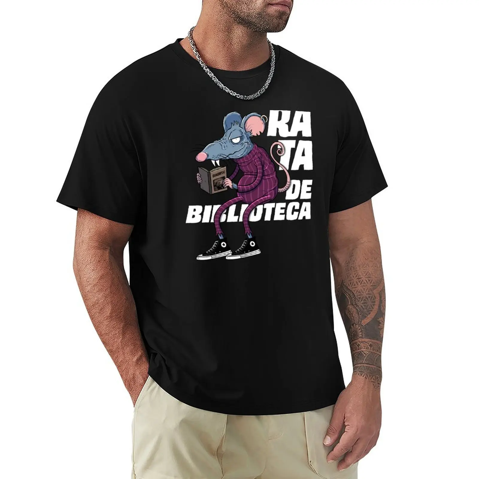 It's Just a twisted rat that loves Bukowski T-Shirt man t shirts for men casual T-Shirt
