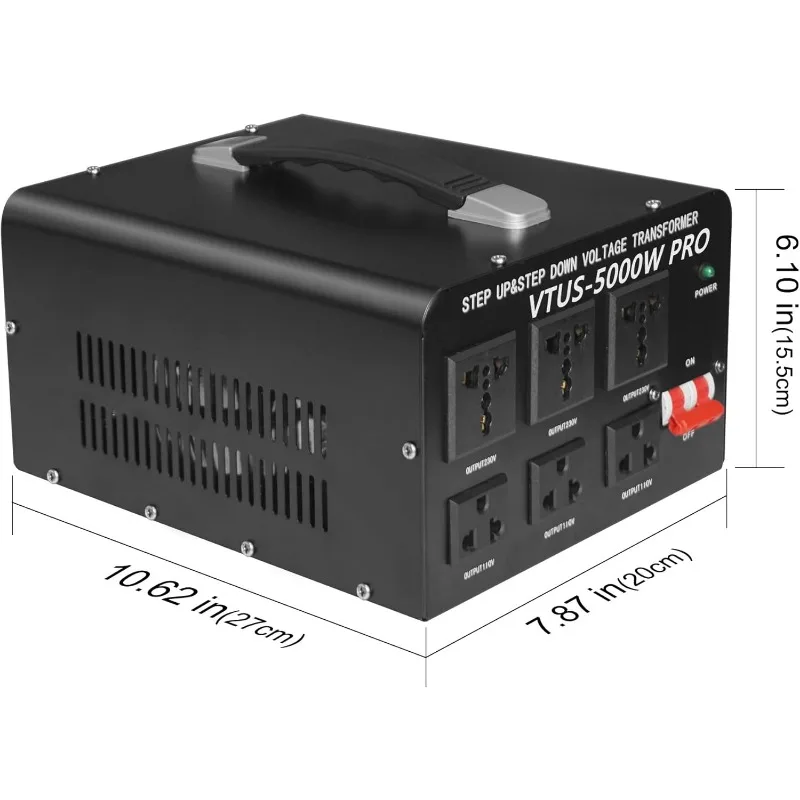 5000 واط محول جهد كهربي محول الثقيلة تصعيد التنحي التيار المتناوب 110 فولت/120 فولت/220 فولت/240 فولت محول مع الأسلاك الصلبة #4