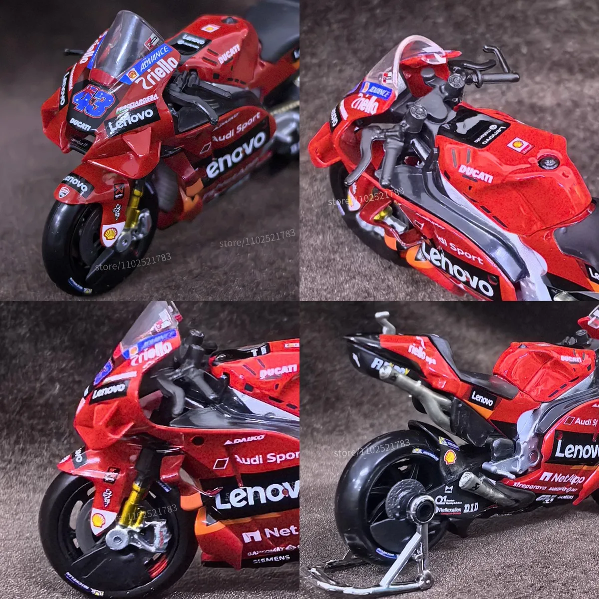 Limited 1:18 Scale Ducati Corse Desmosedici 2021 #43 Jack Miller Mini Motorcycle Model, Replica Car Miniature Kid Xmas Gift Toy