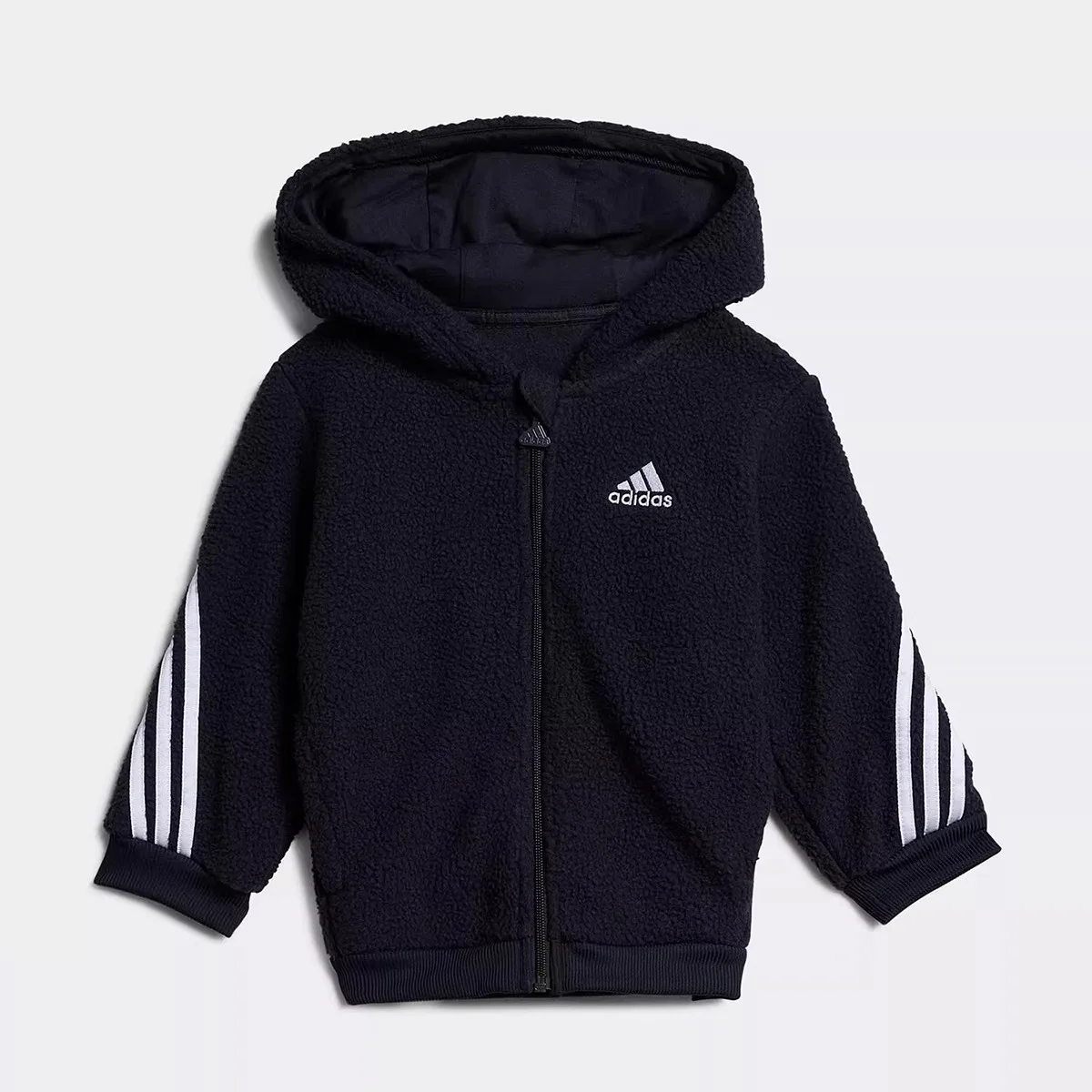 Adidas Hooded Imitation Lamb Wool Warm Boy Baby Spring & Fall Sports Suit Gt9498