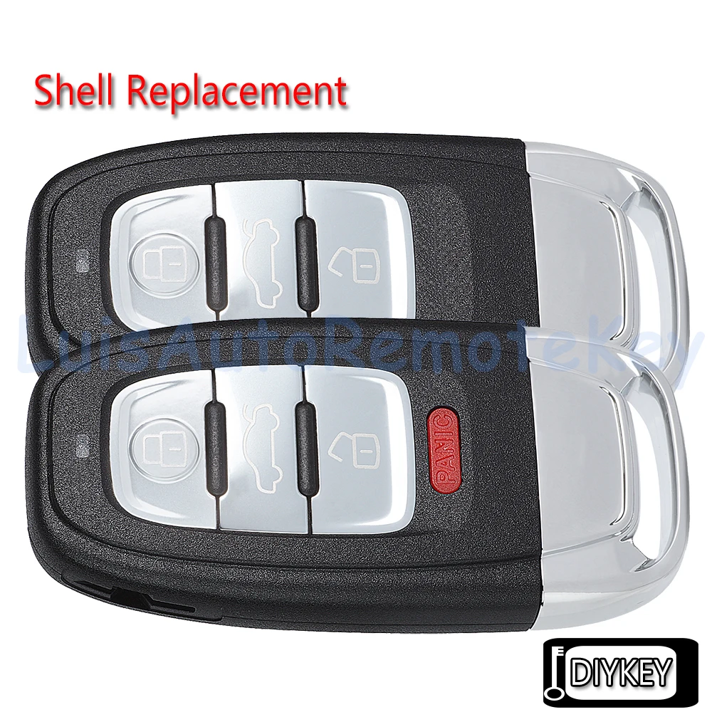 

Чехол с 3/4 кнопками Smart Remote Car Key Fob Shell для Audi A1 A4L A3 A4 A5 A6 A7 A8 Quattro Q5 Q7 Q8 R8 S4 S5 S6 S7 S8 TT