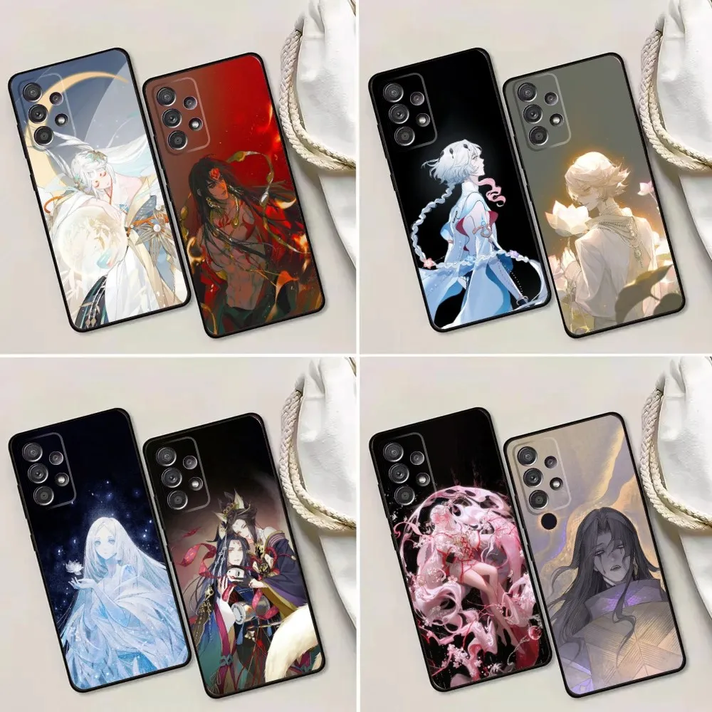 Game Onmyoji Phone Case For Samsung Galaxy A13,A21s,A22,A31,A32,A52,A53,A71,A80,A91 Soft Black Phone Cover