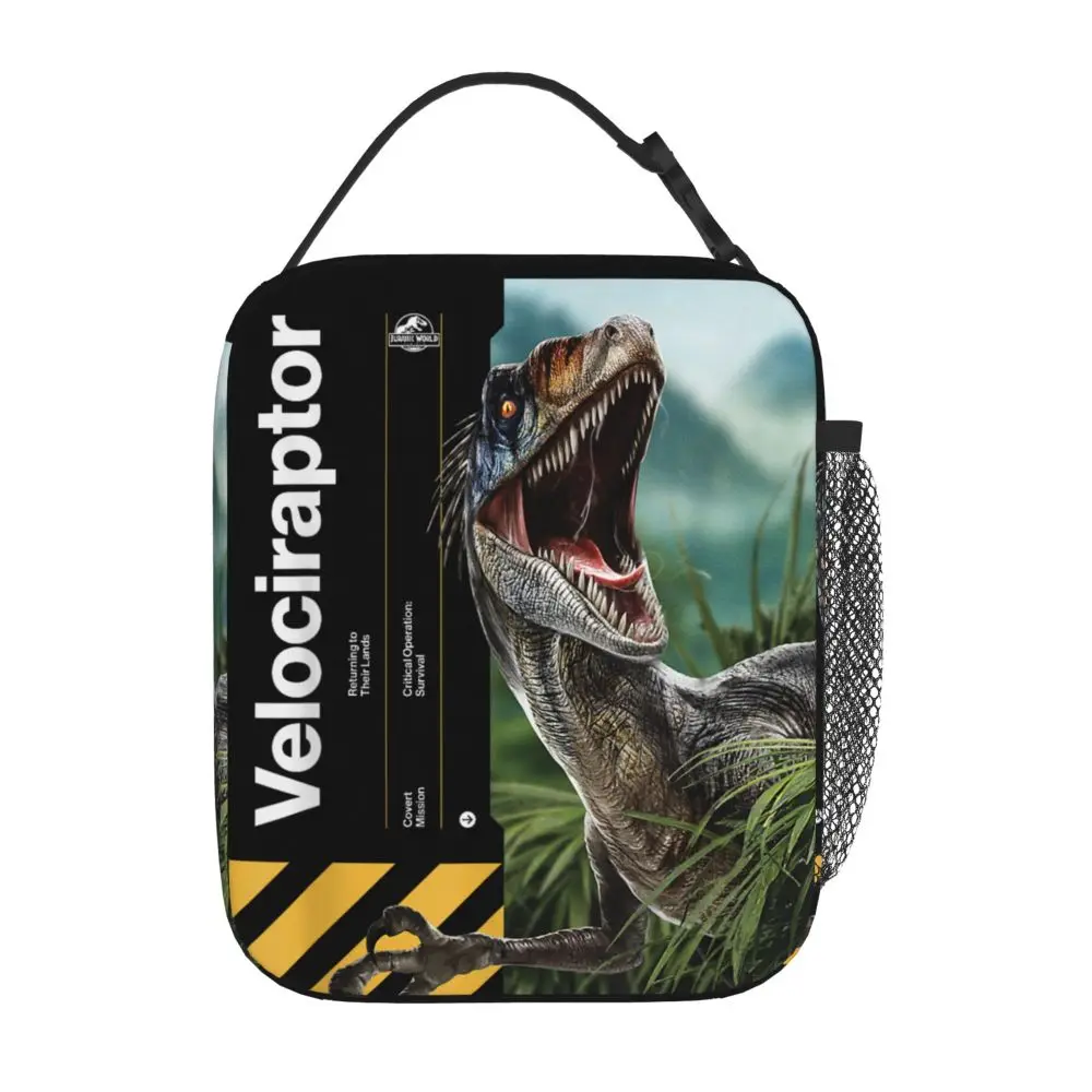 

Jurassic Rebirth Mosasaurus World Insulated Lunch Bag Sea Dinosaur Food Bag Reusable Cooler Thermal Lunch Boxes For Travel