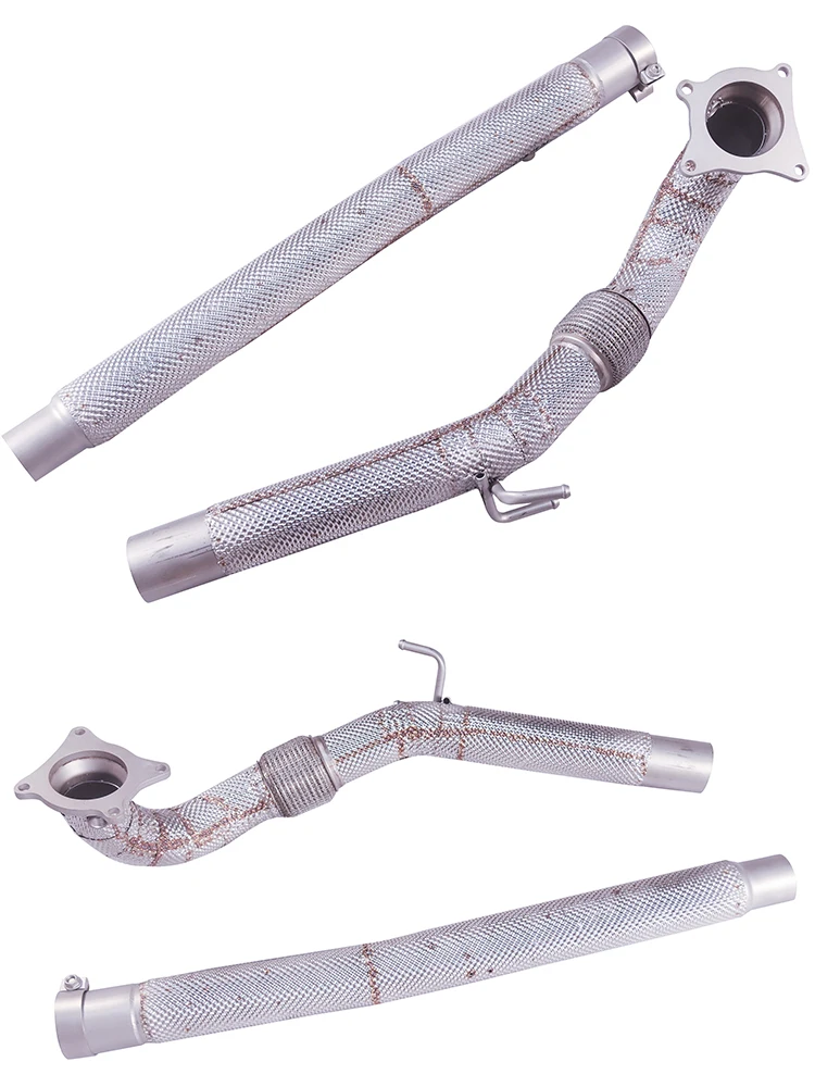 

OEM applicable to Audi TT MK2 2.0T high-performance no Cat downspout exhaust with insulating heat shield from 2007 to 2019