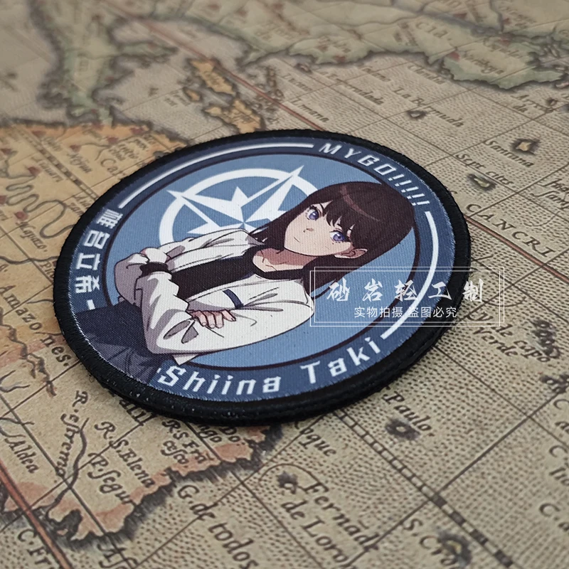 MyGO Drummer Taki Shiina Patch BanG Dream! It's MyGO!!!!! Morale Armband Hook&Loop Badges on Backpack DIY Decoration Sticker