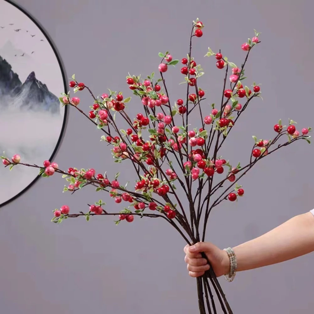 

Simulation Fruit Fortune Fruit Small Apple New Year Decoration Small Prize Fruit Wedding Hawthorn Decoration