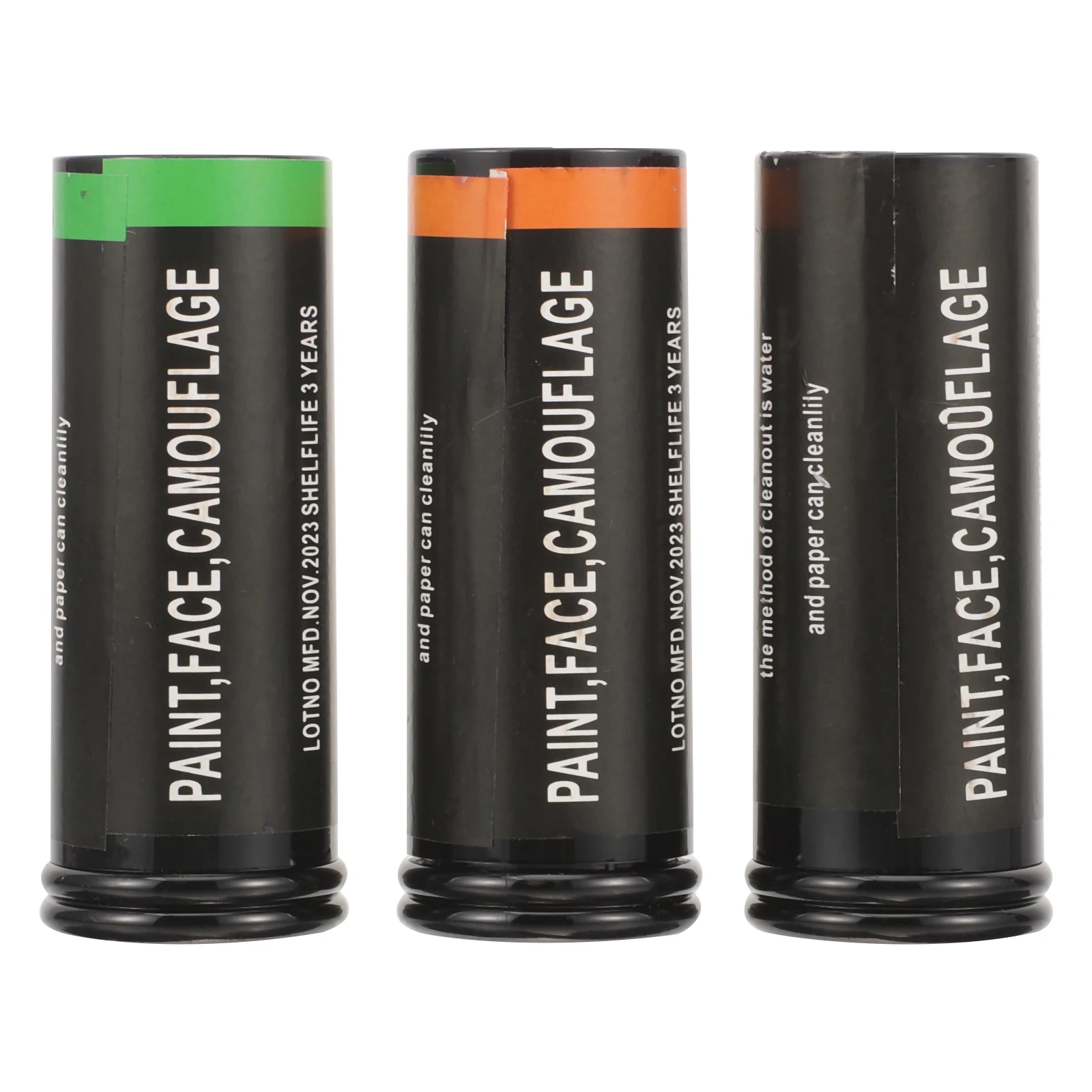 3 قطع من أعواد طلاء الوجه المحمولة أداة طلاء الوجه لمهرجان الهالوين التنكرية ومستلزمات حفلات المكياج