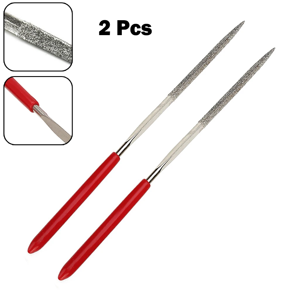 Triangular Diamond Needle File 3x140mm Grinding Polishing Files Set For Steel Stone Metal Wood Electronics Repair Tools