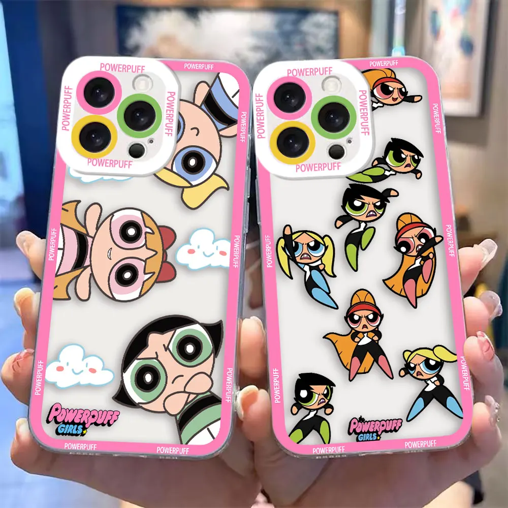 The P-Powerpuff Girls Movie Cover Clear Phone Case For VIVO S1 Z1X V20 V20SE V21 V21E V23 V23E V25 V27 V27E V29E V30E Case Funda