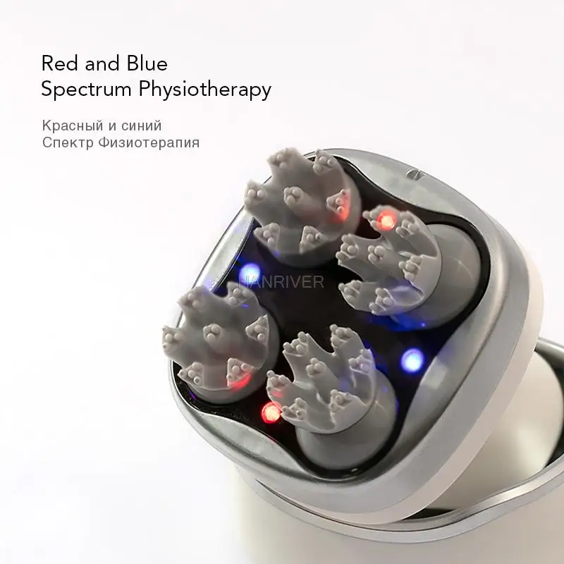 High power waterproof head massager with magnetic suction charging Long Grasp Cat Home scalp massager