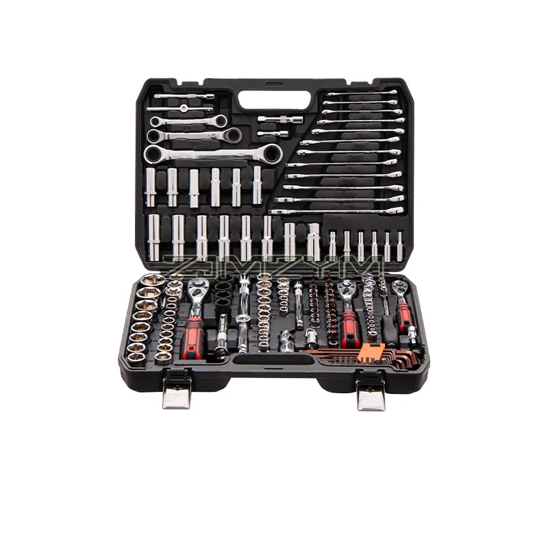 Mechanic\'s Tool Socket Set with 72 Tooth Ratchet Wrench, 1/2-Inch, 1/4-Inch & 3/8-Inch Drive Socket, With Case, 150-Piece