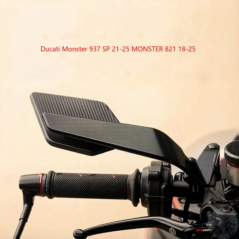 New Anti-Glare Rearview Mirror 360° Adjustable Rear View Mirror Motorcycle For Ducati Monster 937 SP 21-25 MONSTER 821 18-25