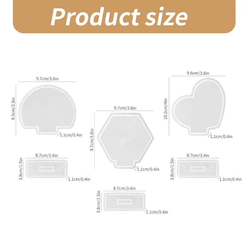 Домашний декор, силиконовая рамка, форма «сделай сам», в форме сердца, круглая шестиугольная фоторамка, декор, силиконовая набор