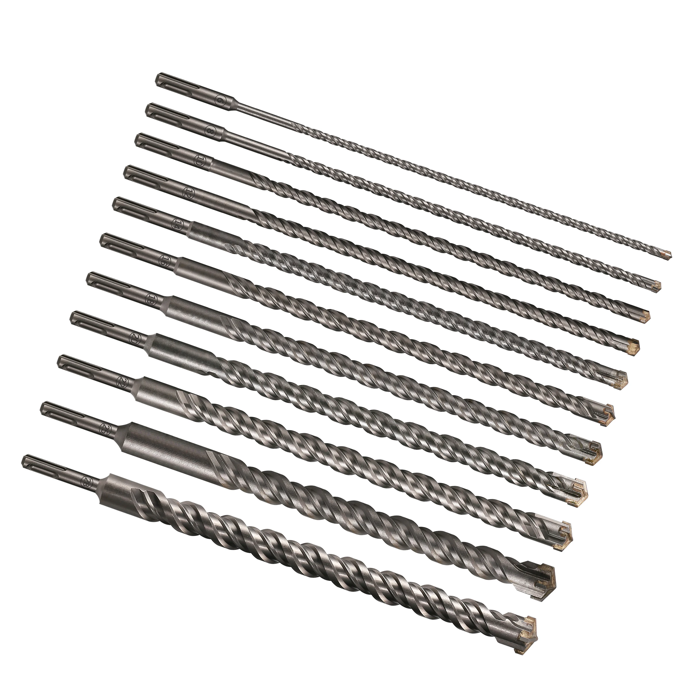 

1Pc Concrete SDS Plus 6-28mm bit Cross Cutter head double auger Hammer 350mm Wall Brick Block Electric Hammer Masonry Bit