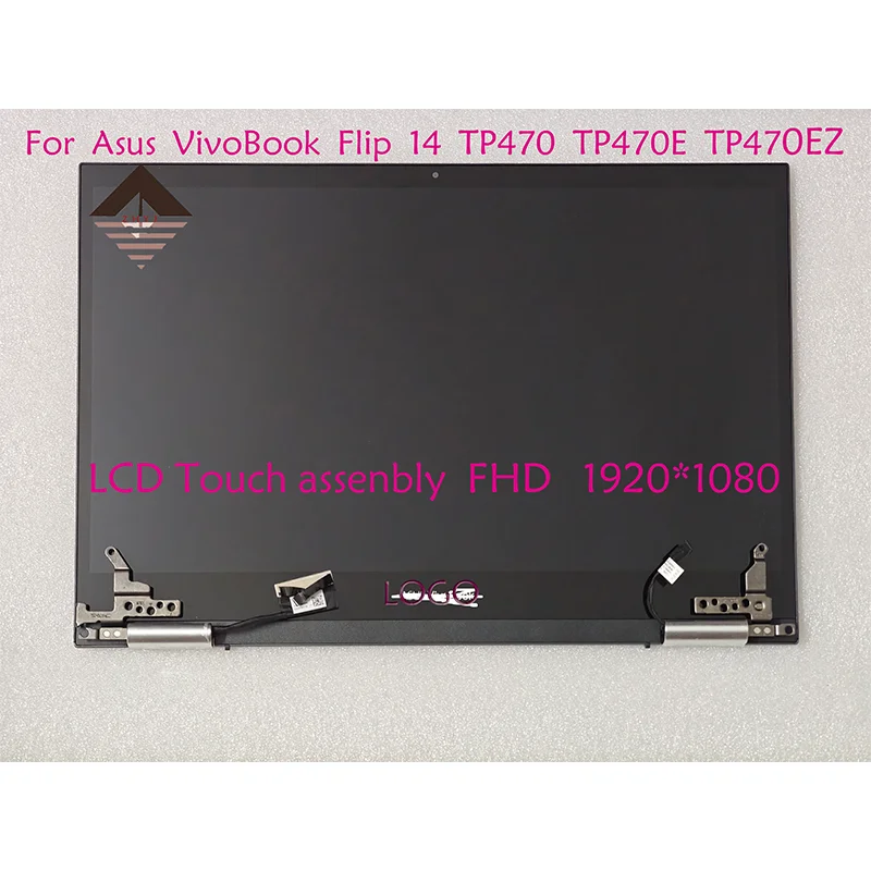 Original lcd touch full Assembly Replacement For Asus VivoBook Flip 14 TP470 TP470E TP470EZ TP470EA laptop panel 1920*1080