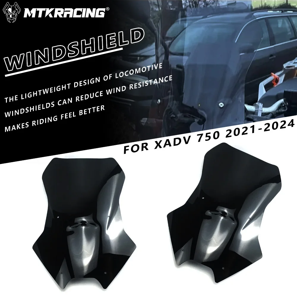 

Лобовое стекло MTKRACING для HONDA XADV 750 2021-2024, аксессуары для мотоциклов, лобовое стекло, дефлектор ветрового стекла, подходит