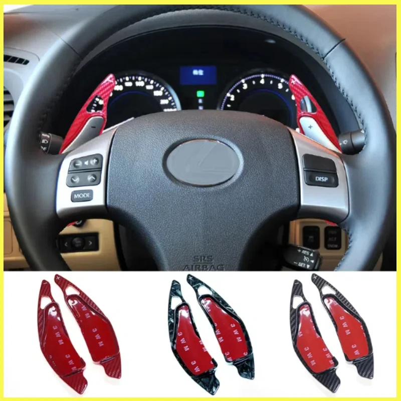 

For Lexus IS 250 300 2006-2011 ISF 2011 Paddle Shift Carbon Fiber Car Steering Wheel Shift Paddle Extension Shifters accessories