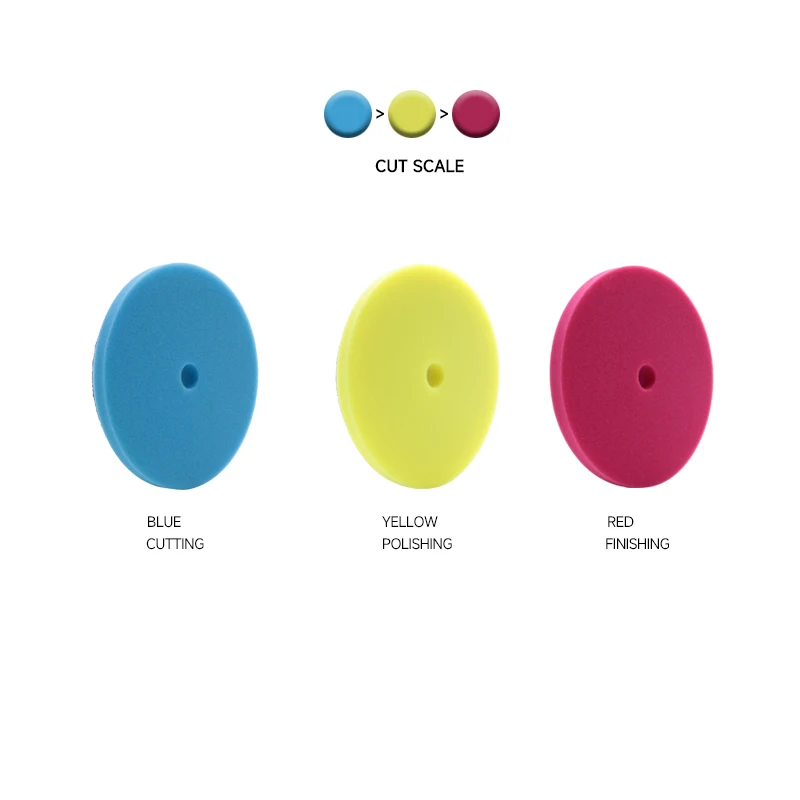 Detail lierung Auto Polieren 5 Zoll 6 Zoll Wachsen Polieren Schwamm Pads für Auto Radnabe Politur Polieren Wachs schaum Polierer