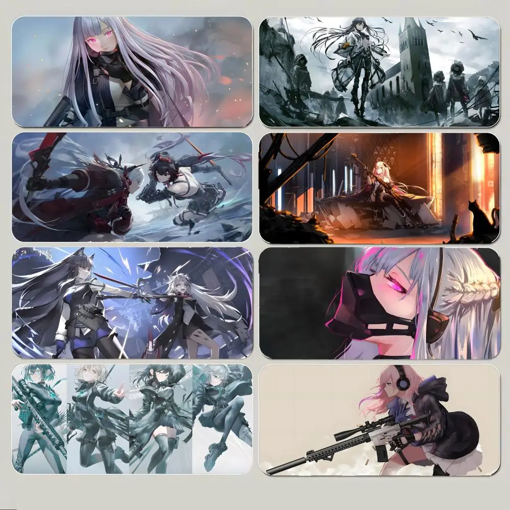 game tactical G-Girls' Frontline Mouse Pad Large Gaming Mousepad with Thick Stitched Edge Non-Slip Desk Mat