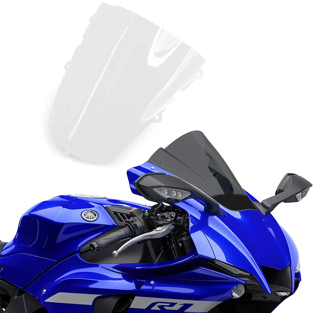 Motorcycle Double Bubble Racing Windscreen Deflector Windshield Wind Deflector For YAMAHA YZF R1 R1M YZF-R1M YZF-R1