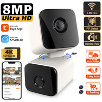 Tuya Smart Mini WiFi Security Camera 4MP Dual Lens HD Video Surveillance IP Camera Indoor Wireless Cam CCTV Security Protection