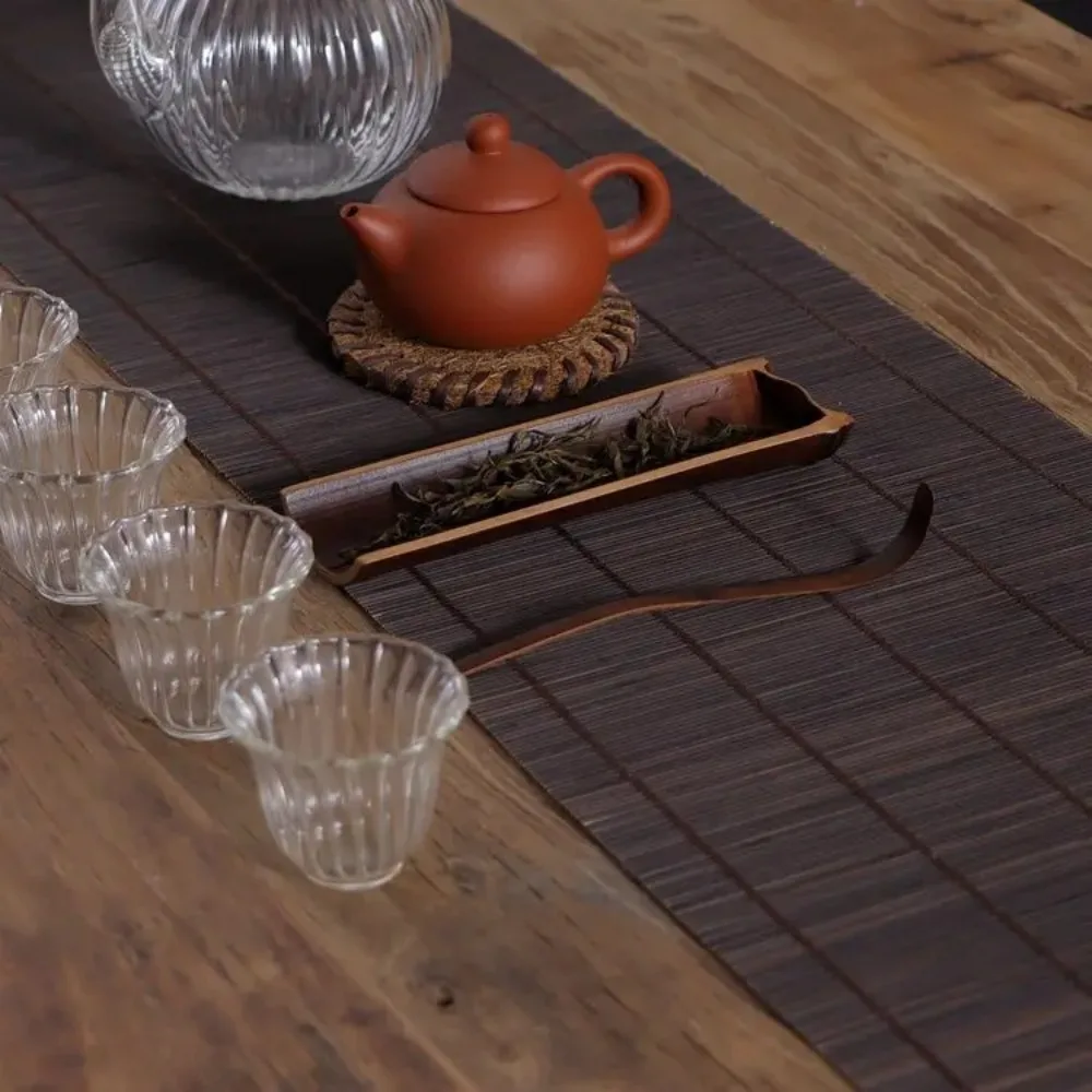 

New Handmade Natural Bamboo Tea Scoop High Quality Chinese Style Kung Fu Tea Set Chahe Cha Ze Tea Needle Tea Accessories
