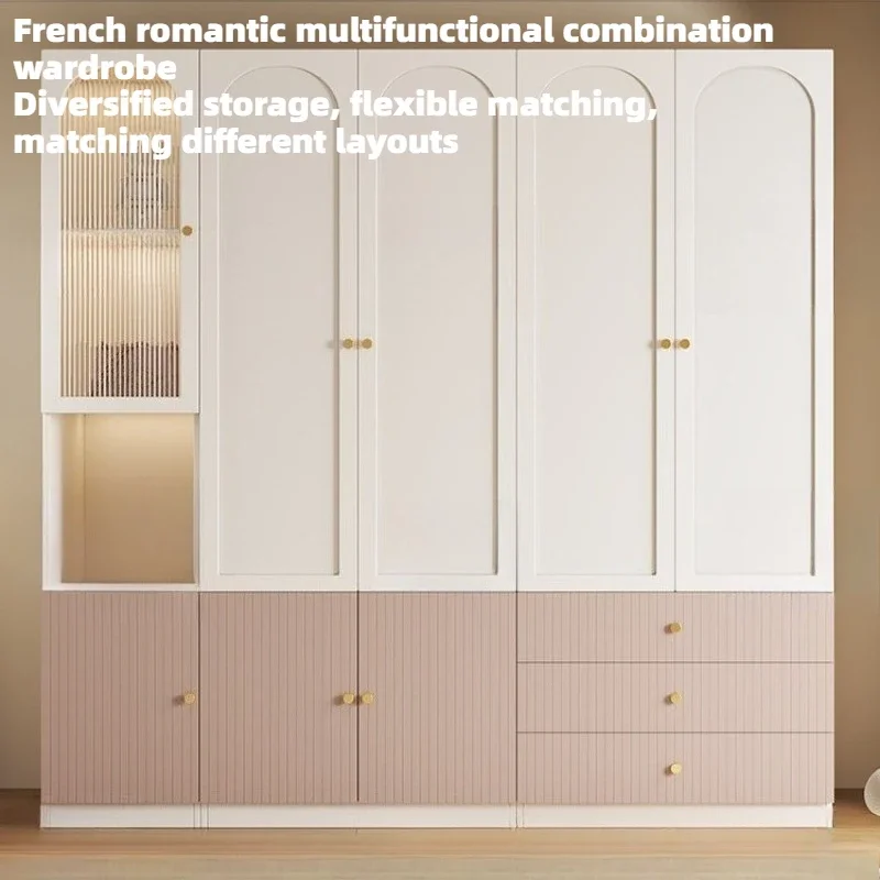 Factory Direct Shelves Organizer Drawer Storage Dressing Rooms Clothes Closet Wardrobe Cupboard Double White Nordic Home Bedroom