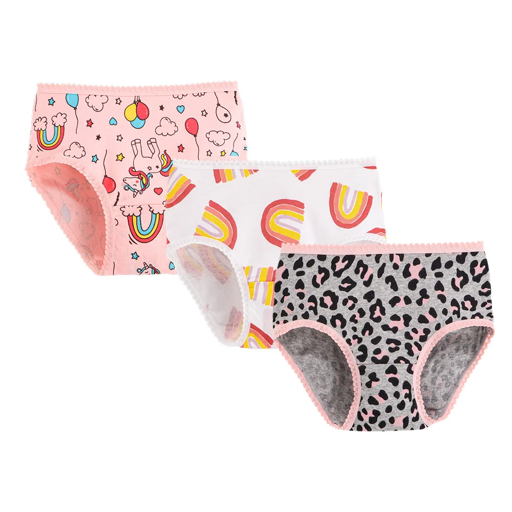 3pcs/pack Cute Girls Panties Little Girls Cartoon Briefs Kids Panty for Girls Children Underwear Kids Accessories