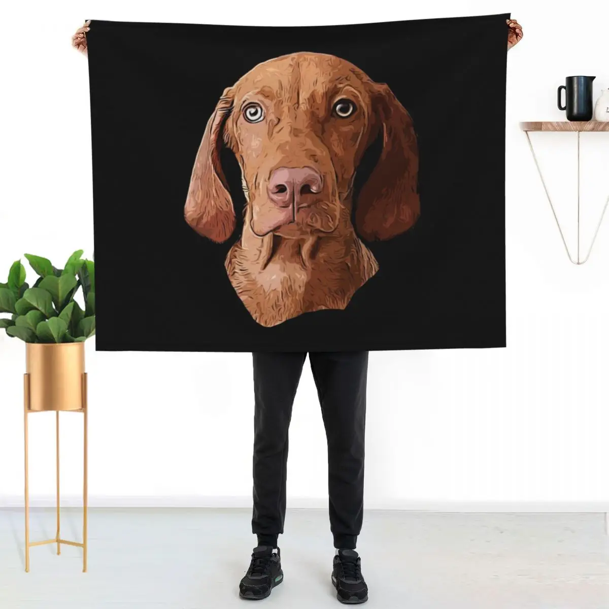 Vizsla Gift Vizsla Lovers Throw Blanket Foldable Soft Warm Blanket for Outdoor Use