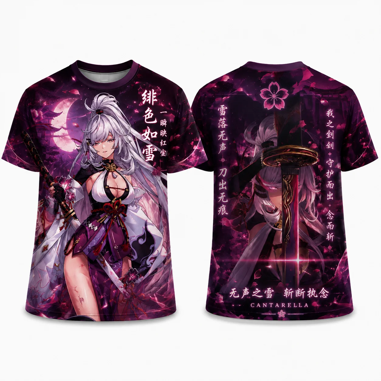 Wuthering Waves Hiyuki Feixue 3D Print T-shirt Game Character Short Sleeve Tees Men Women Casual Streetwear Anime TShirt Y2k Top